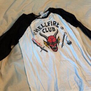 HELLFIRE Stranger THings Baseball Tee